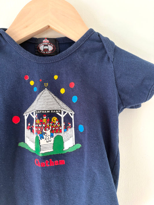 Chatham Band Onesie Size 3-6 months