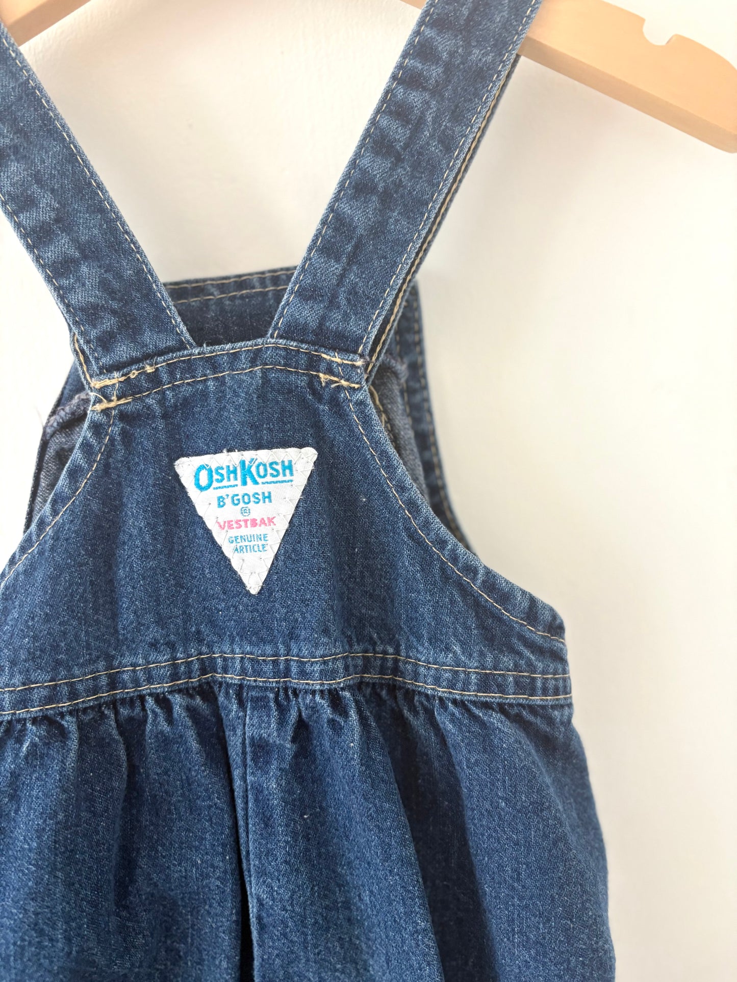 Vintage 80s/90s Oshkosh Bubble Overalls Size 18-24 months