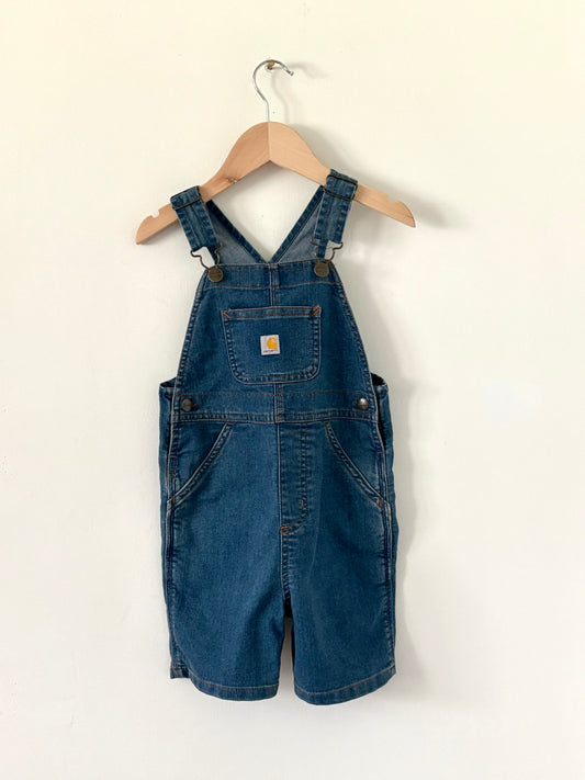 Carhartt Denim Shortalls Size 4T - NEW WITH TAGS