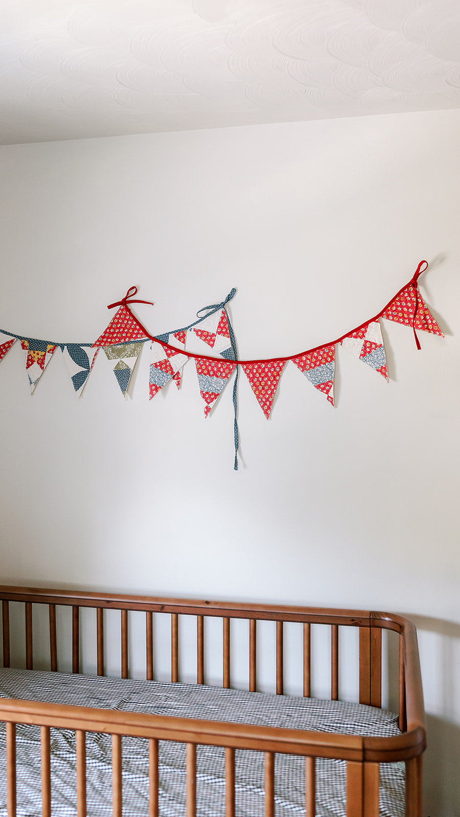 Quilted Handmade Pennants - Primary