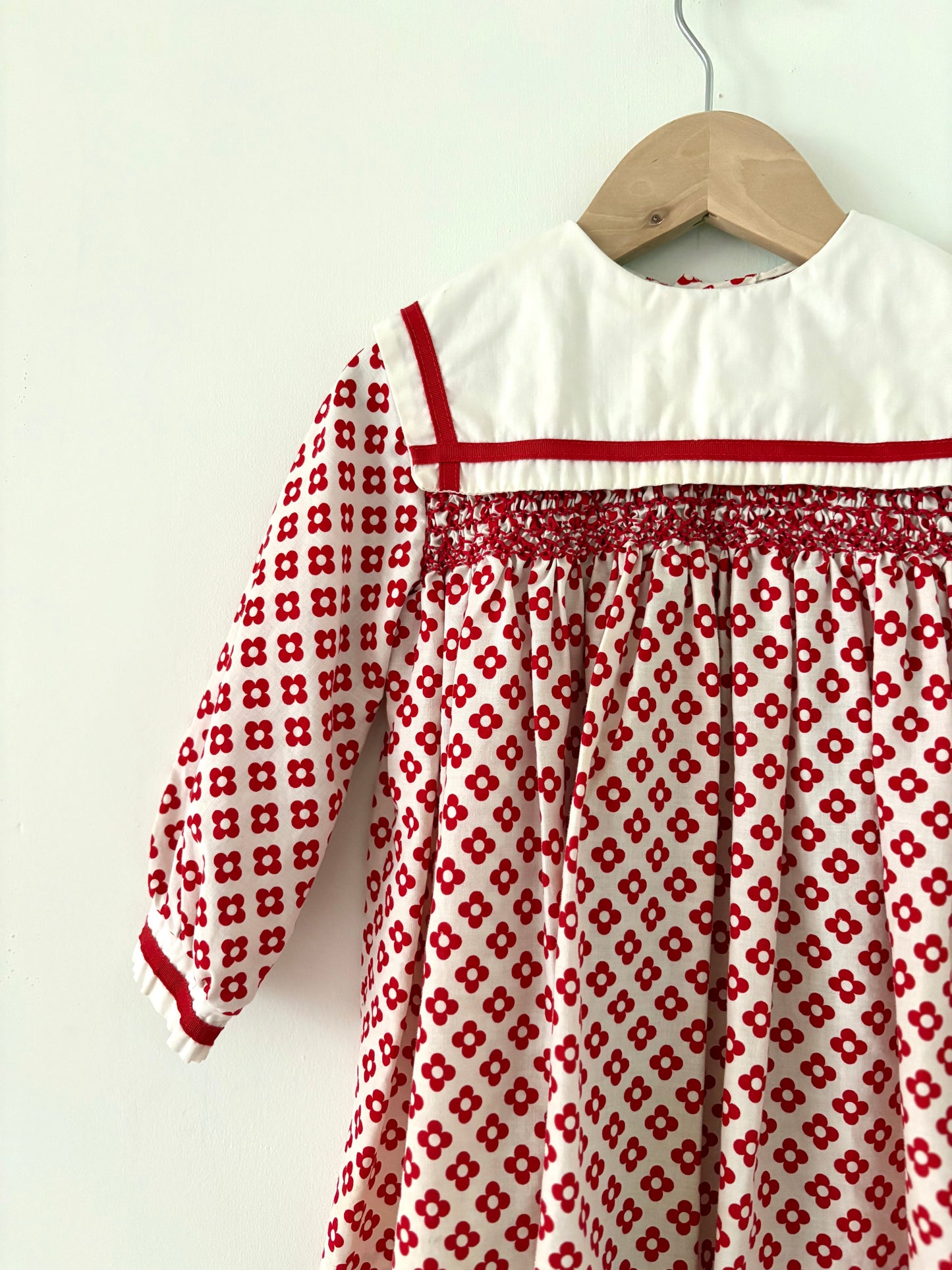 Vintage 60s/70s Polly Flinders Smocked Dress Size 4T