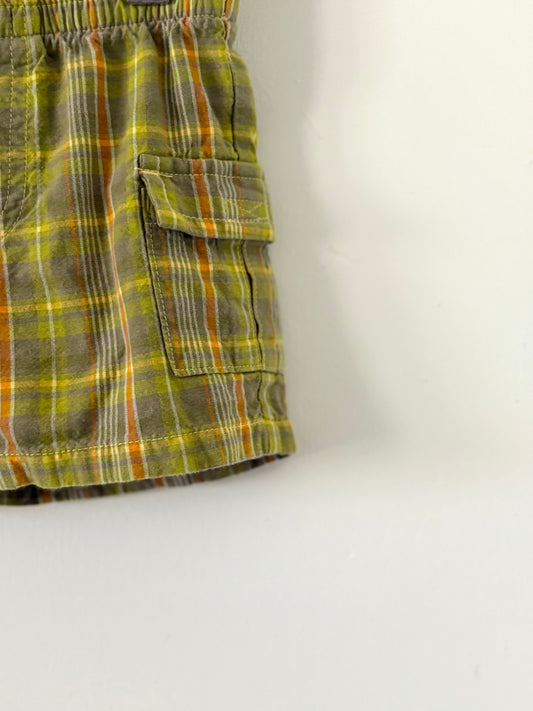 Vintage Old Navy Plaid Pocket Shorts Size 3-6 months