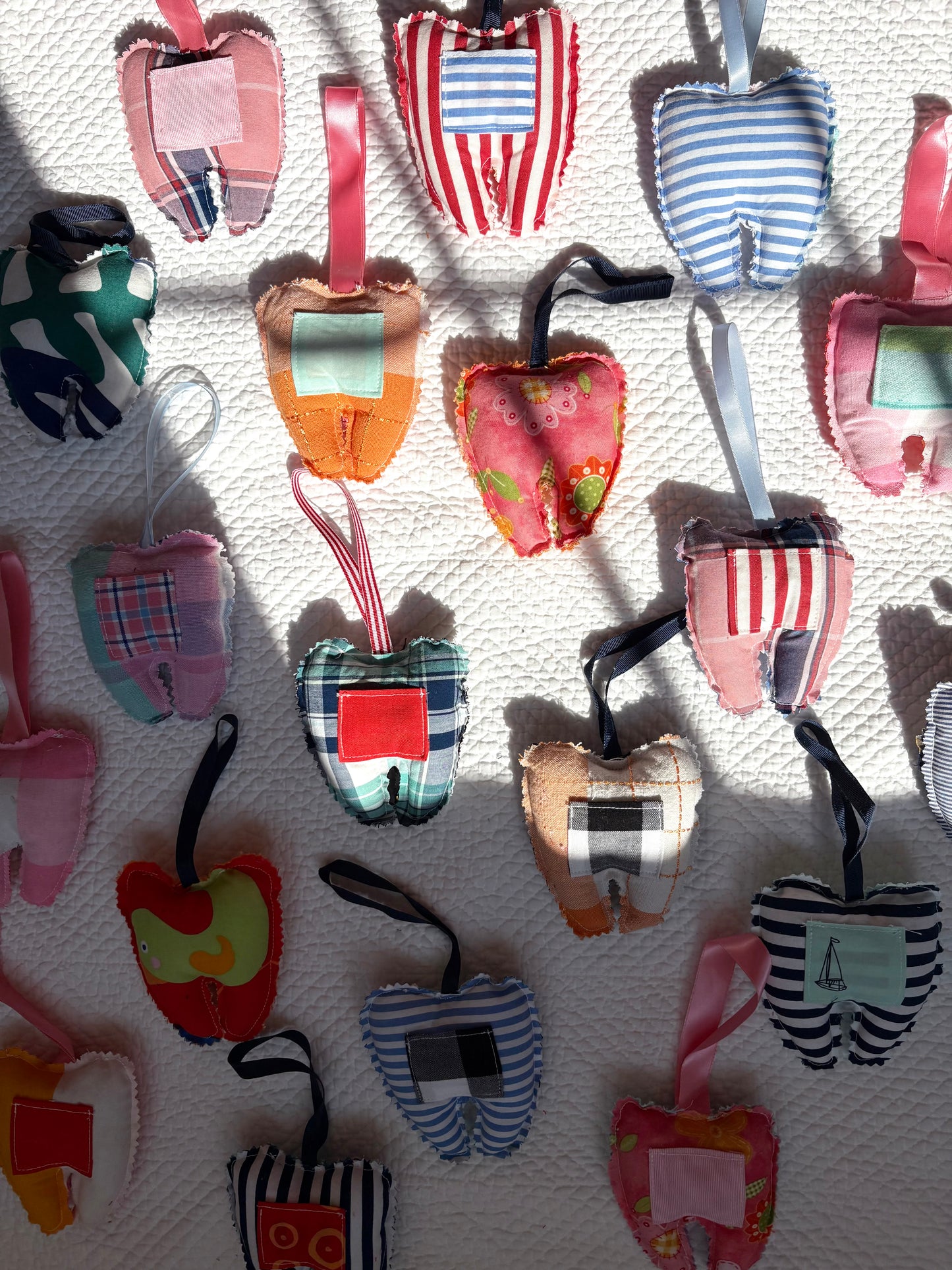Hand-sewn Upcycled Tooth Fairy Pillows