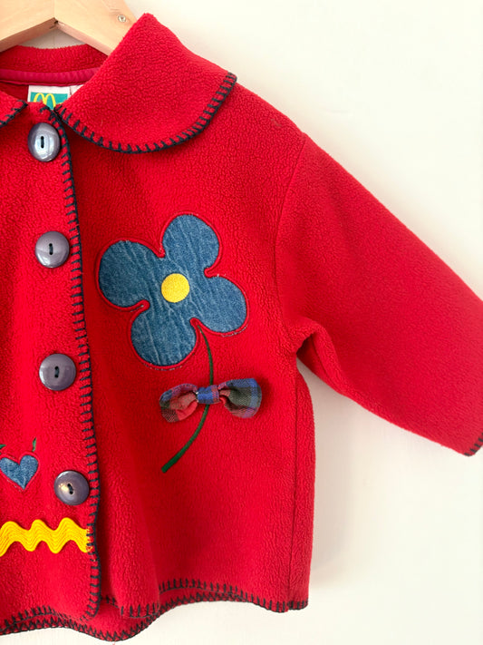Vintage 90s McKids Apple and Ric Rac Jacket Size 2T