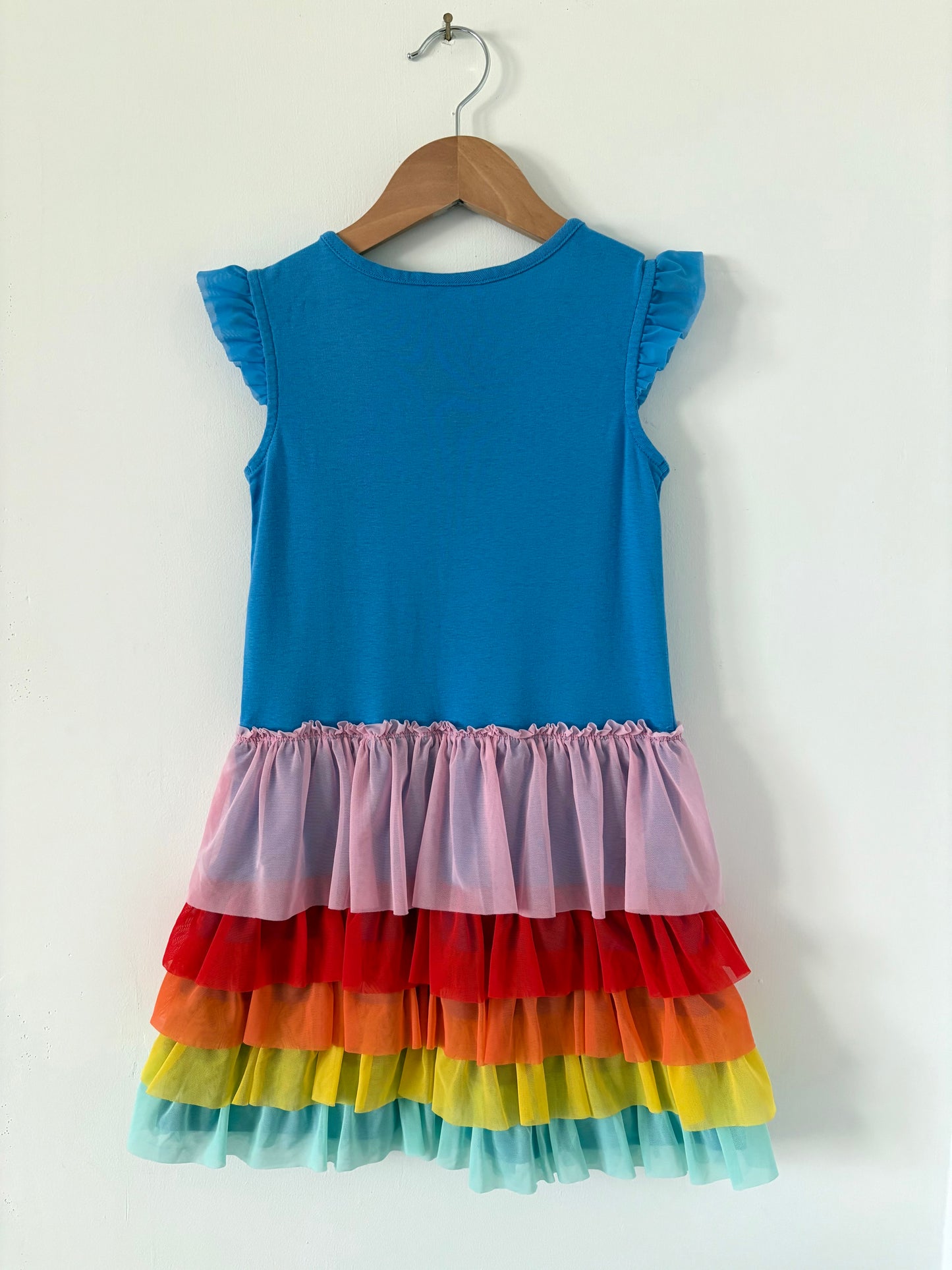 Hanna Andersson Tiered Toule Dress Size 8