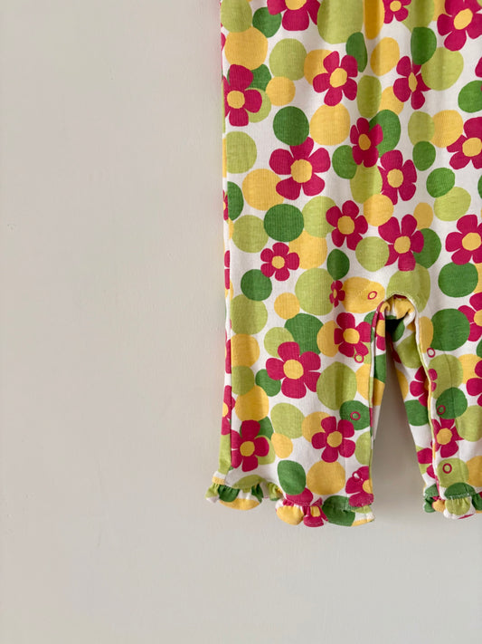 00s Gymboree Flower Power Romper Size 6-12 months