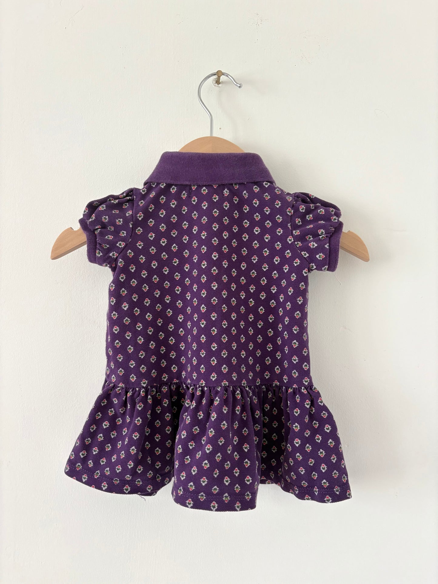 Ralph Lauren Plum Ruffle Dress Size 3-6 months