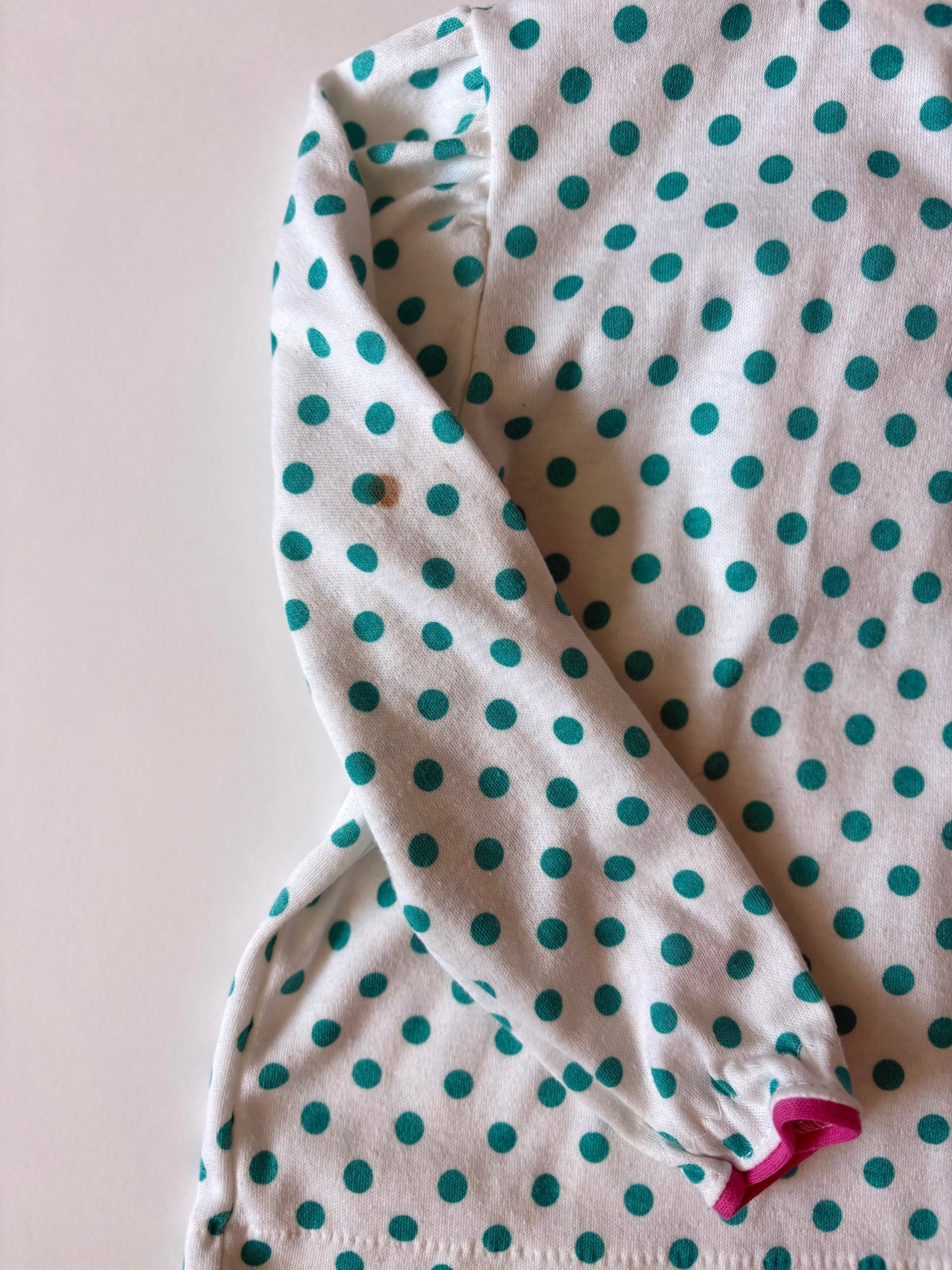 Vintage 80s Oshkosh Polkadot Blouse Size 18 months