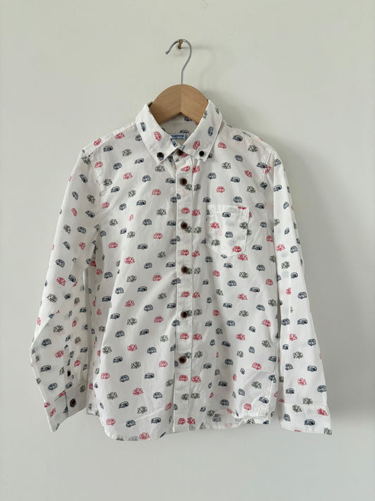 Mayoral Airstream Button-up Pocket Shirt Size 6