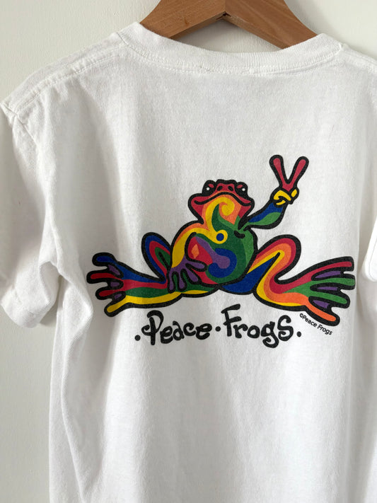 Vintage 90s Peace Frog T-Shirt Size 6