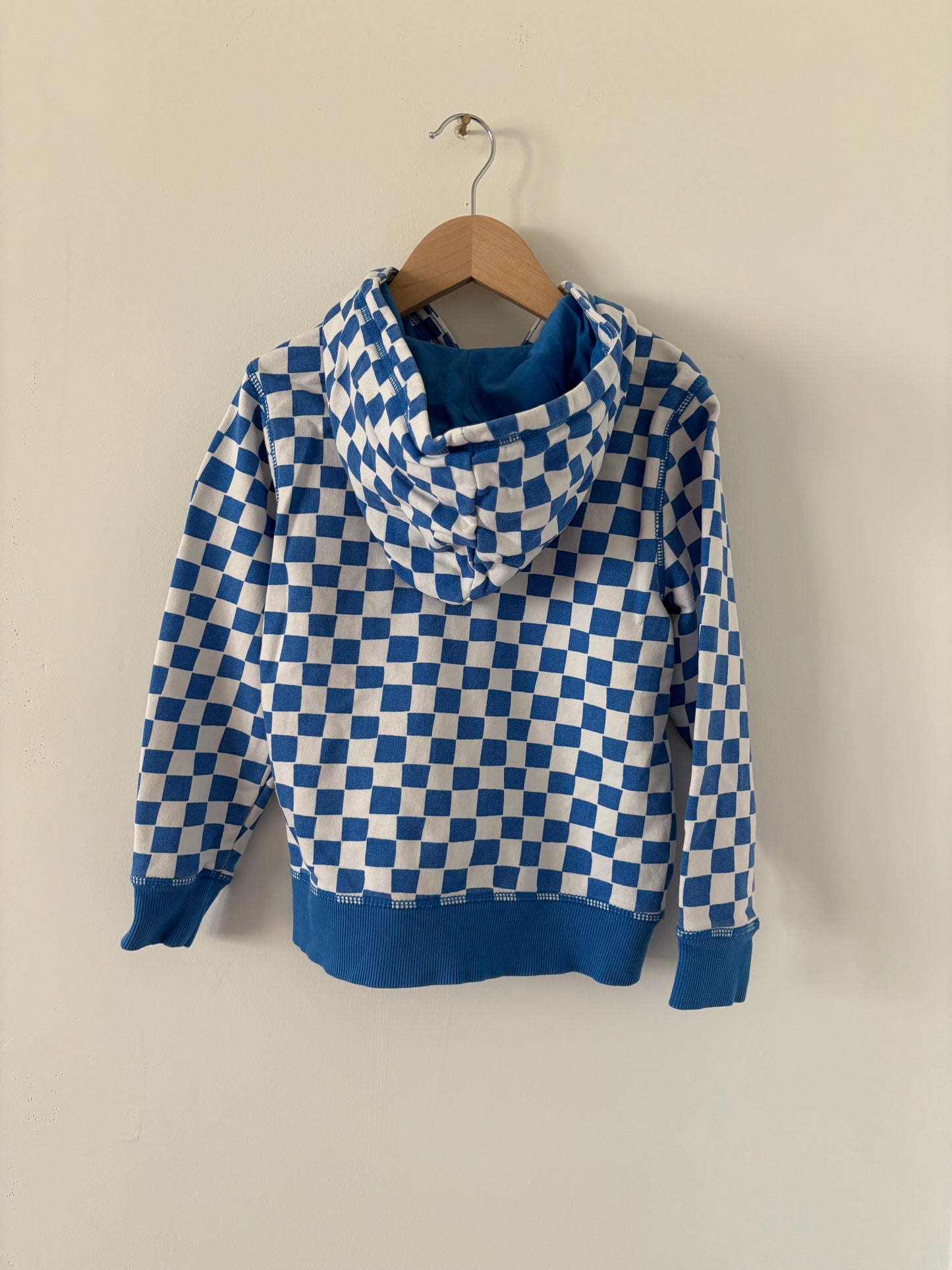 Hanna Andersson Checker Zip Hoodie Size 5