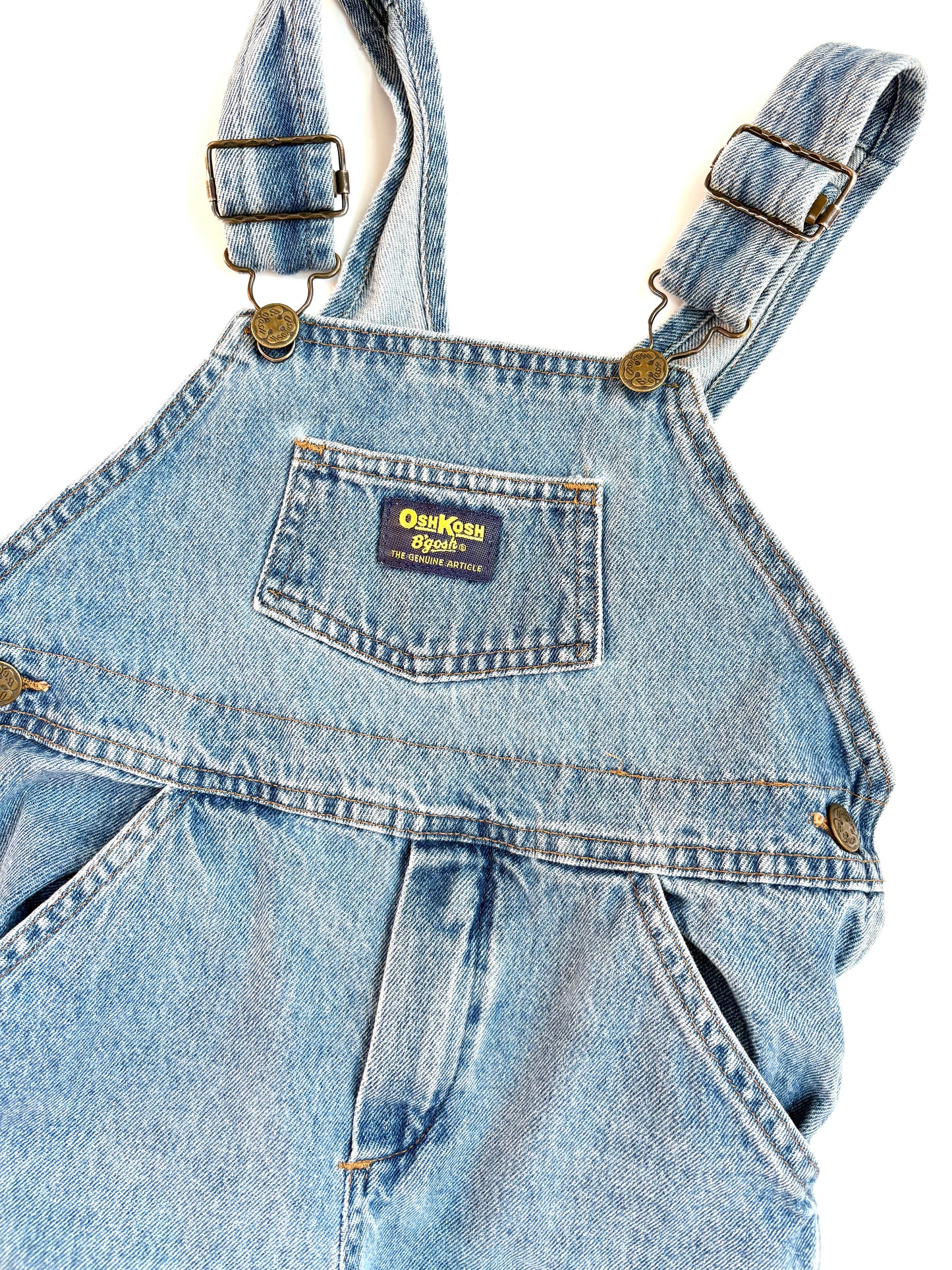 Vintage 90s Oshkosh Classic Denim Overalls Size 4T
