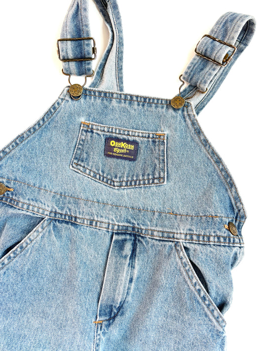 Vintage 90s Oshkosh Classic Denim Overalls Size 4T