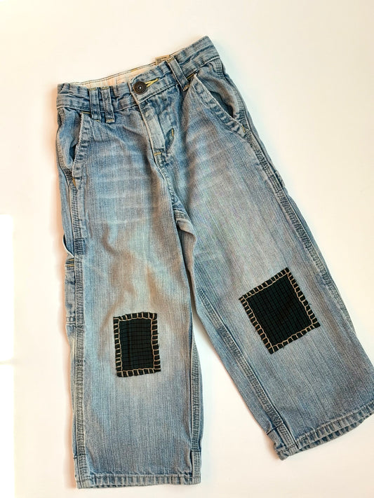Vintage Y2K Oshkosh Patched Carpenter Denim Size 4T