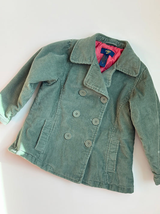 Vintage Y2K Corduroy Pea Coat Size 4T