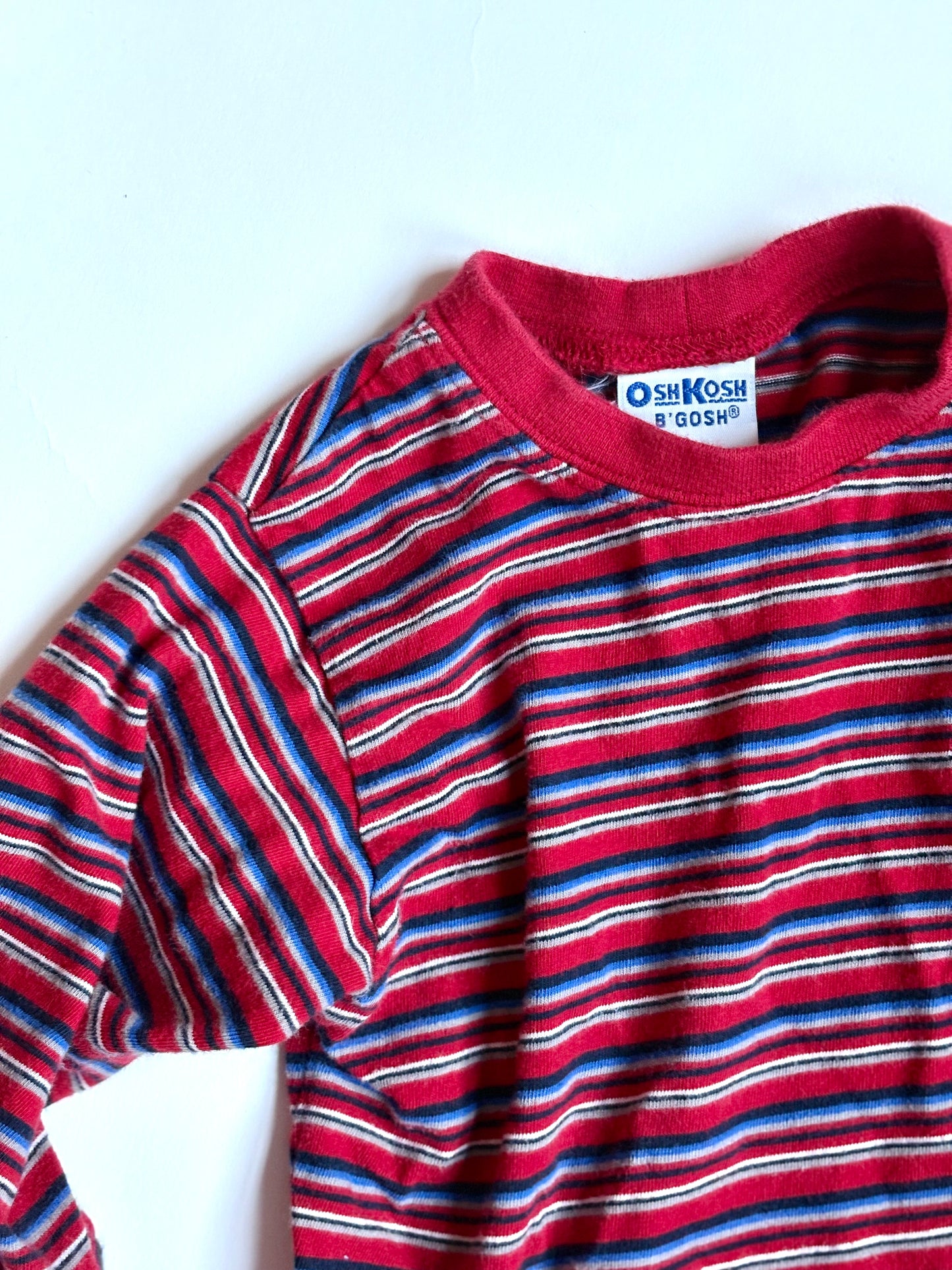 Vintage 90s Oshkosh Striped Long Sleeve Tee Size 12 months