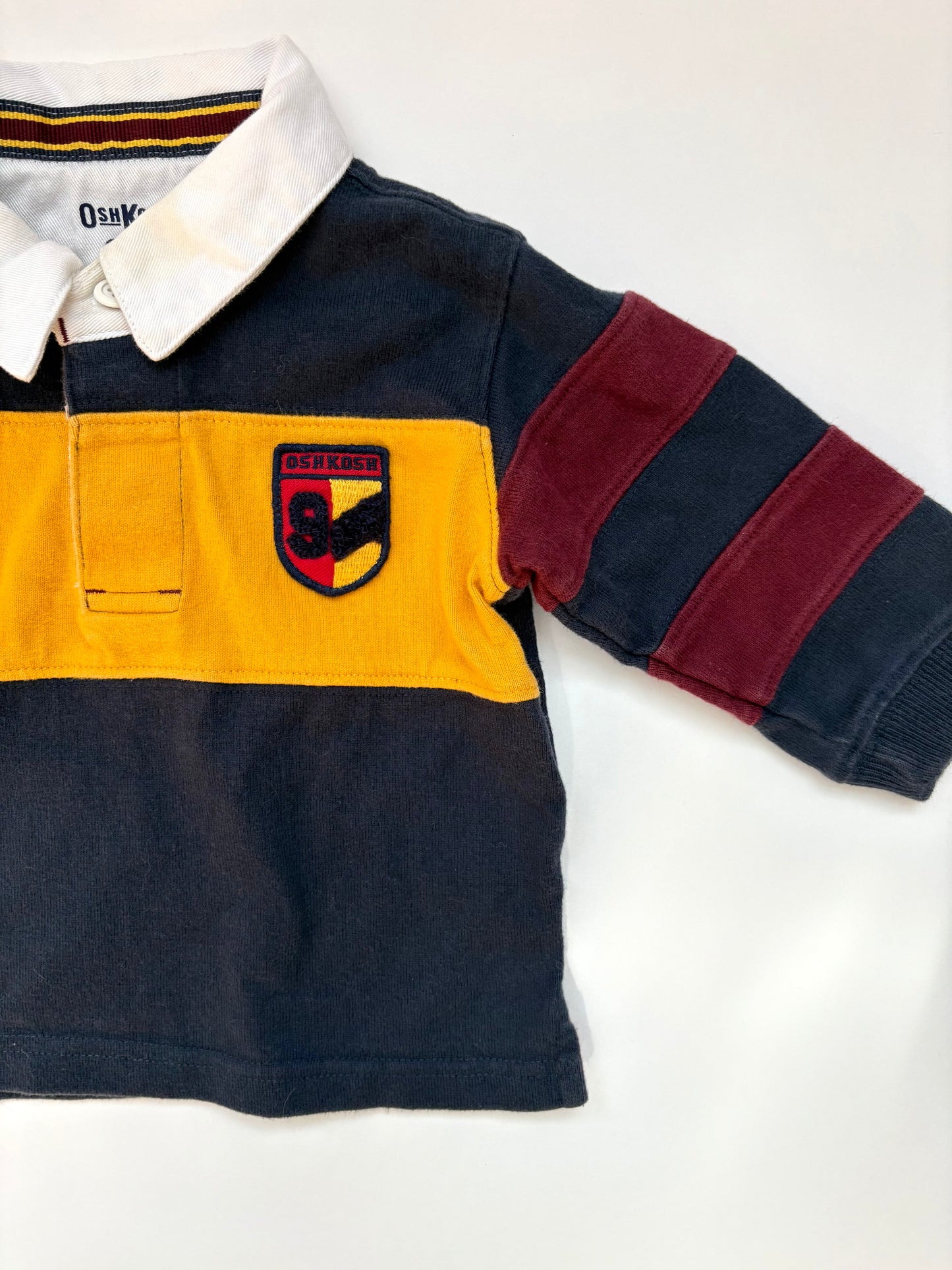 Vintage Y2K Oshkosh Collegiate Rugby Size 12 months