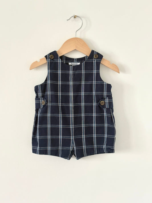 Vintage Hartstrings Windowpane Romper Size 3-6