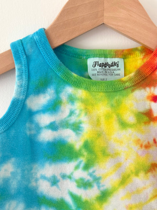 Vintage Flapdoodles Tie Dye Tank Size 2T