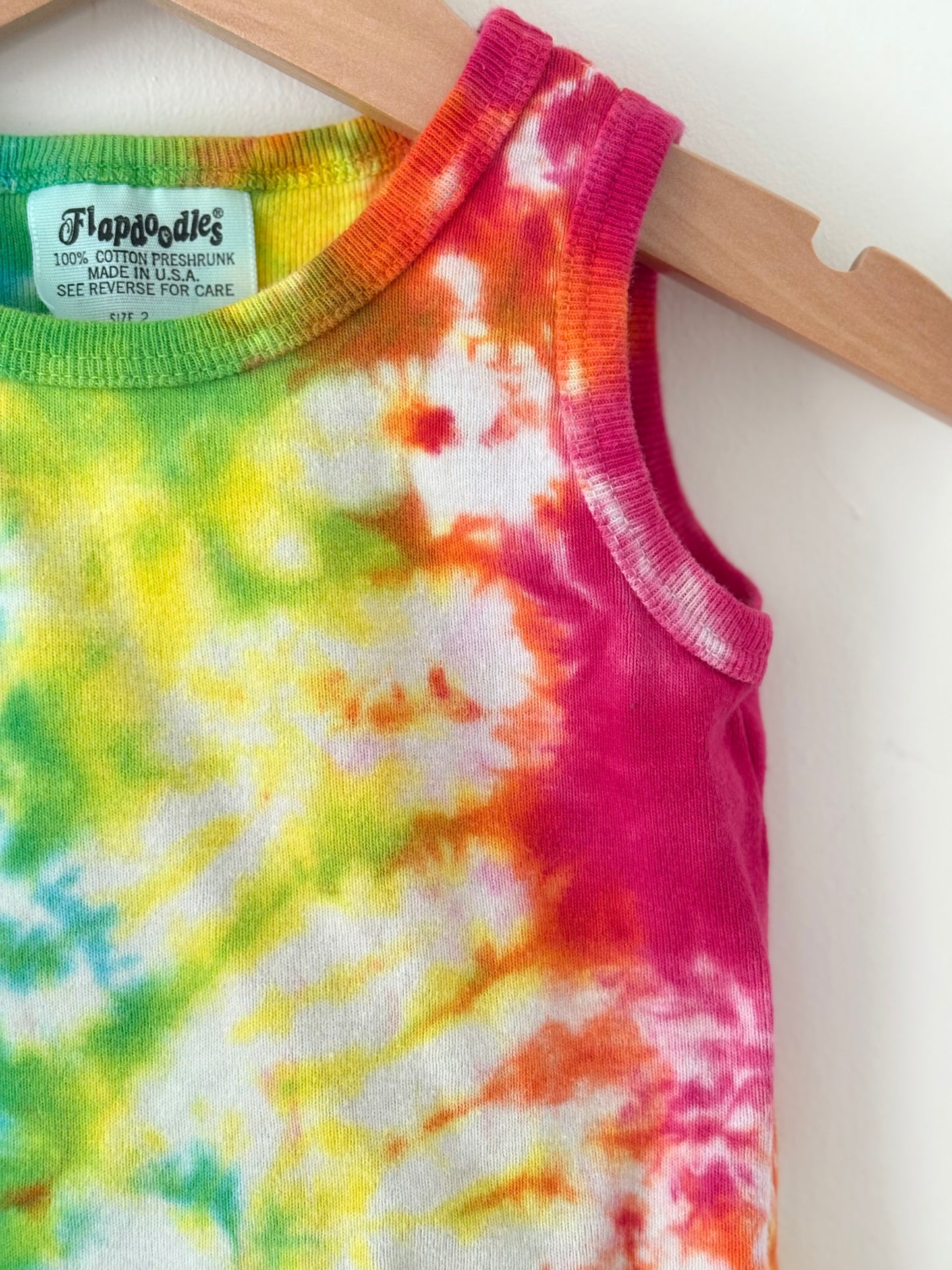 Vintage Flapdoodles Tie Dye Tank Size 2T