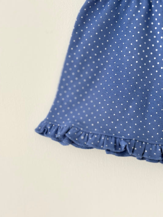 Luigi Kids Blue Dot Ruffle Shorts Size 2T - NEW WITH TAGS