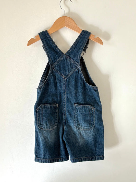 Vintage Genuine Kids by OshKosh Denim Shortalls Size 18 months