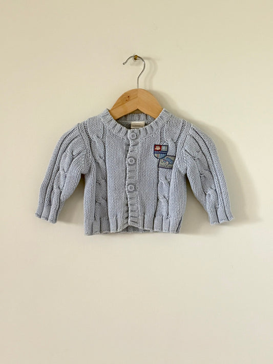 Little Wonders Race Car Cardigan Size 0-3 months
