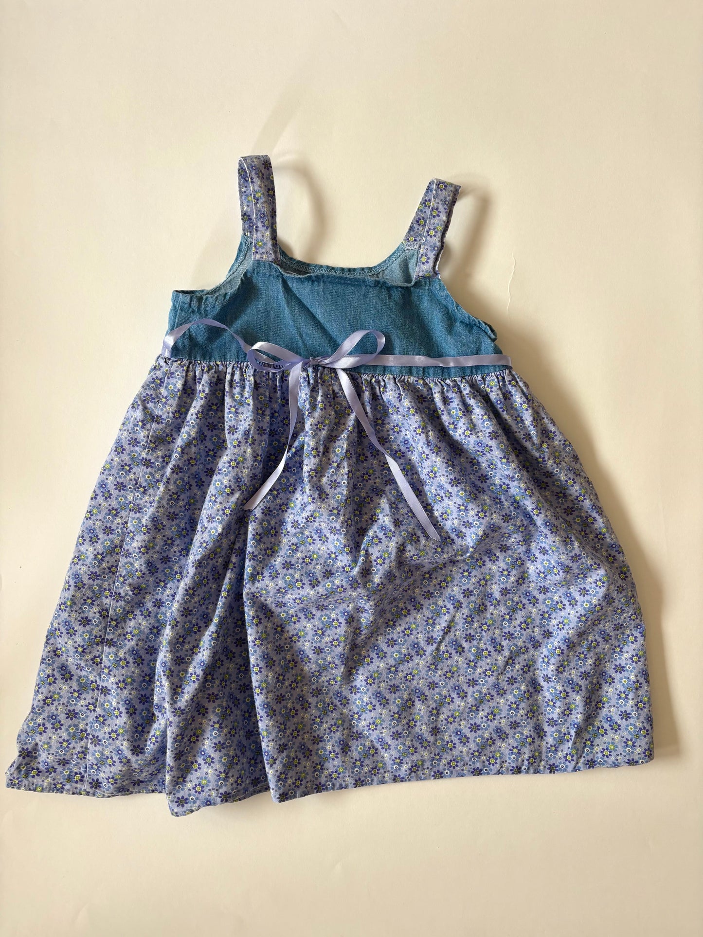 Vintage 90s Lavender Floral Sundress Size 6
