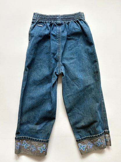 Vintage 90s Oshkosh Butterfly Cuff Denim Size 4T