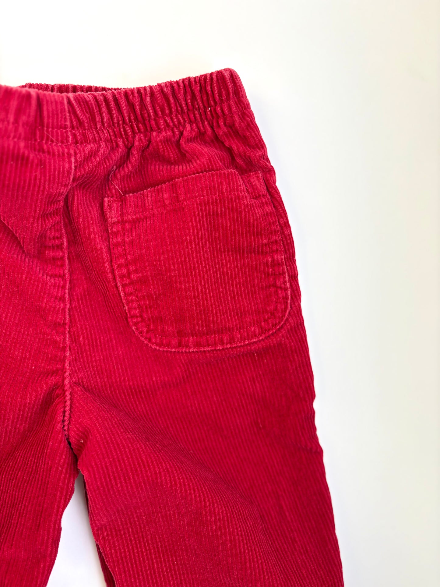 Vintage Y2K Talbots Kids Red Wide Leg Cords Size 12 months