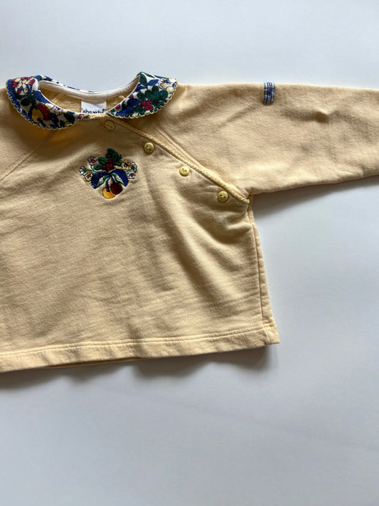 Vintage 90s Absorba Berries Embroidered Top Size 2T