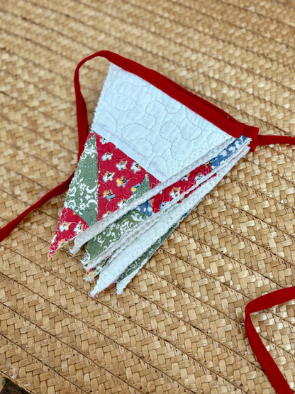 Quilted Handmade Pennants - Primary