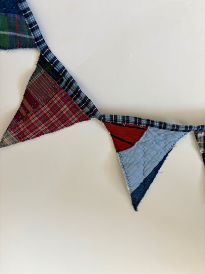 Handmade Quilt Pennant - Basketball & Baseball