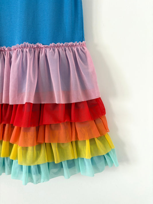 Hanna Andersson Tiered Toule Dress Size 8