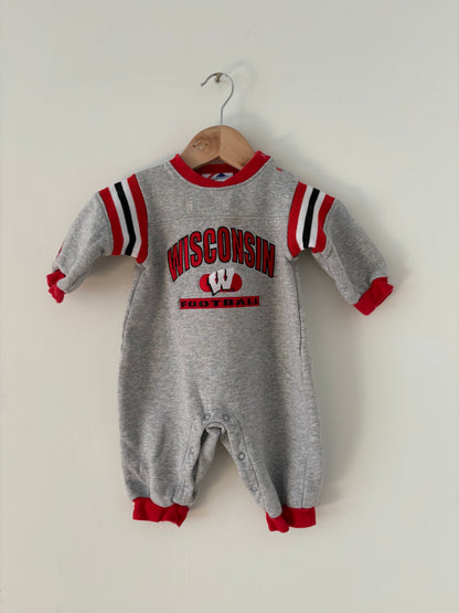 Vintage Wisconsin Football Romper Size 6-9 months
