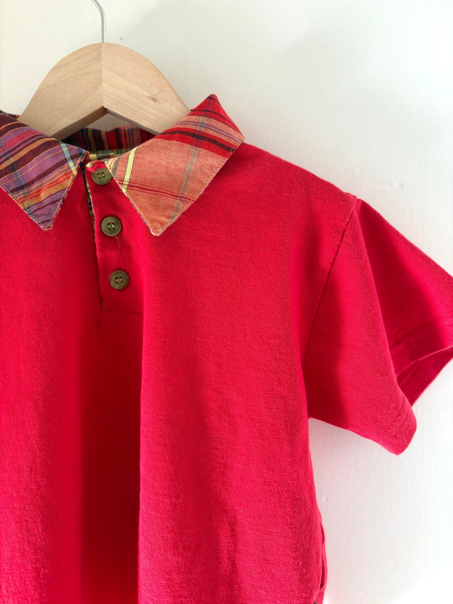 Vintage Petit Boy Plaid Collared Shirt Size 3T