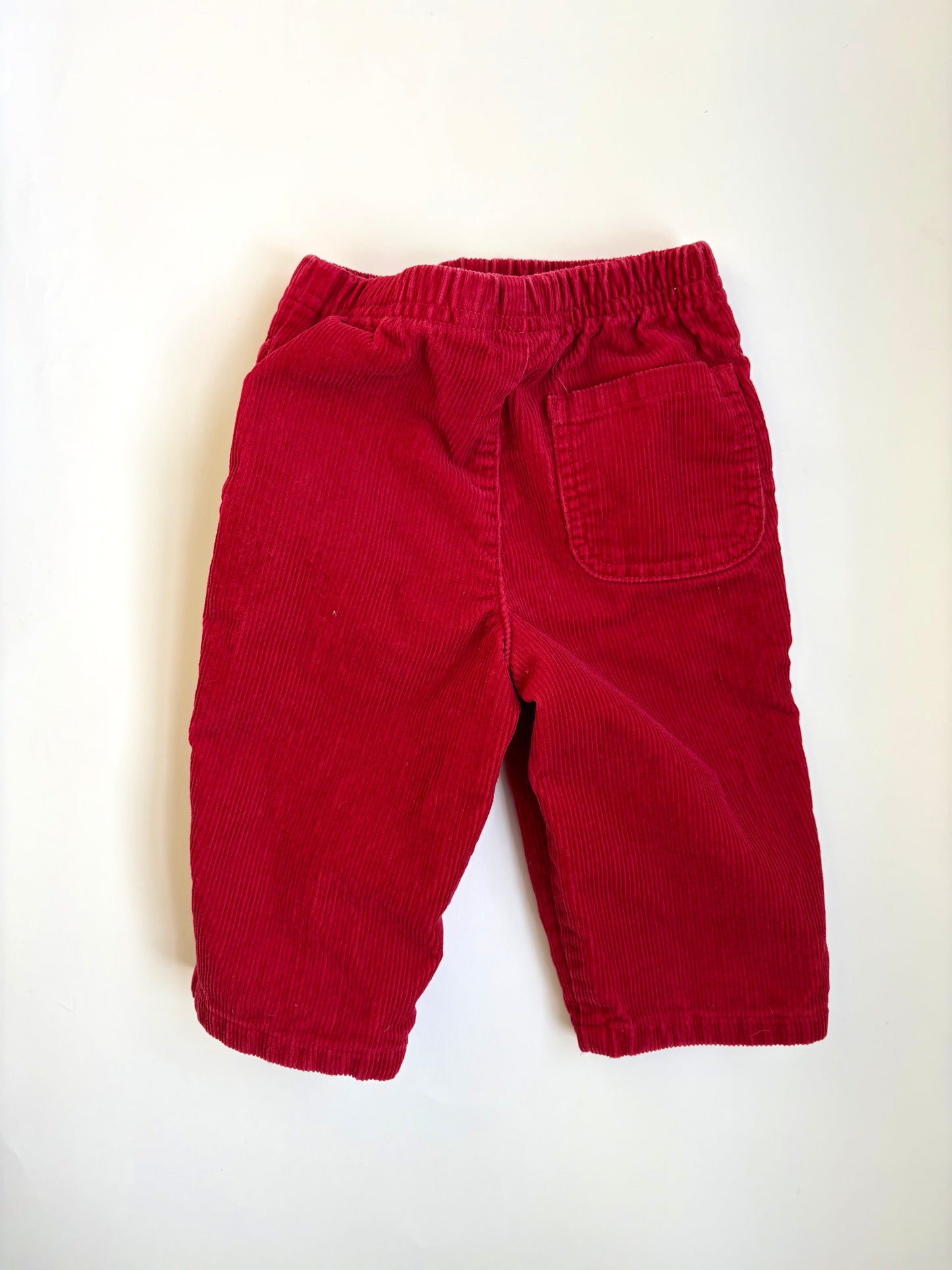 Vintage Y2K Talbots Kids Red Wide Leg Cords Size 12 months