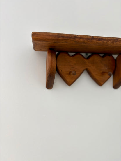 Vintage Wooden Heart Shelf
