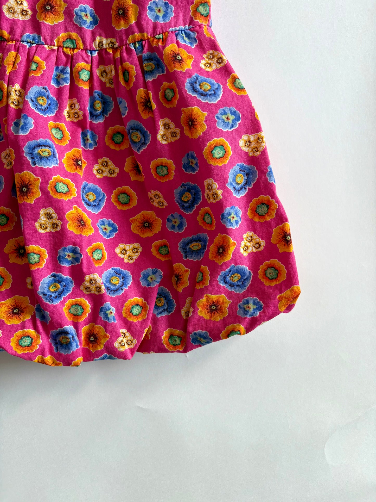 Vintage 90s Baby Beluga Floral Bubble Hem Dress Size 2T