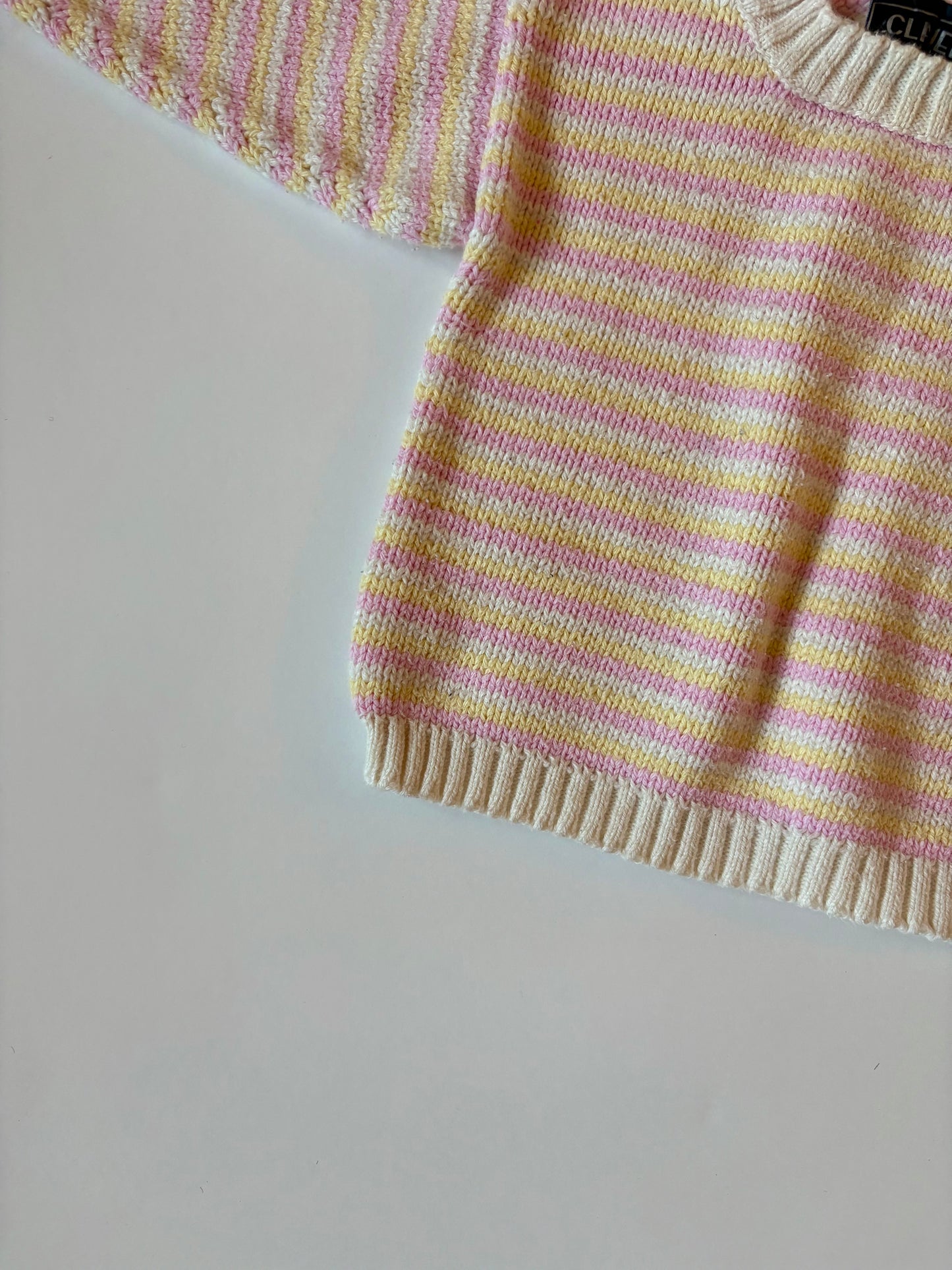 Vintage Claver Striped Sweater Size 12 months