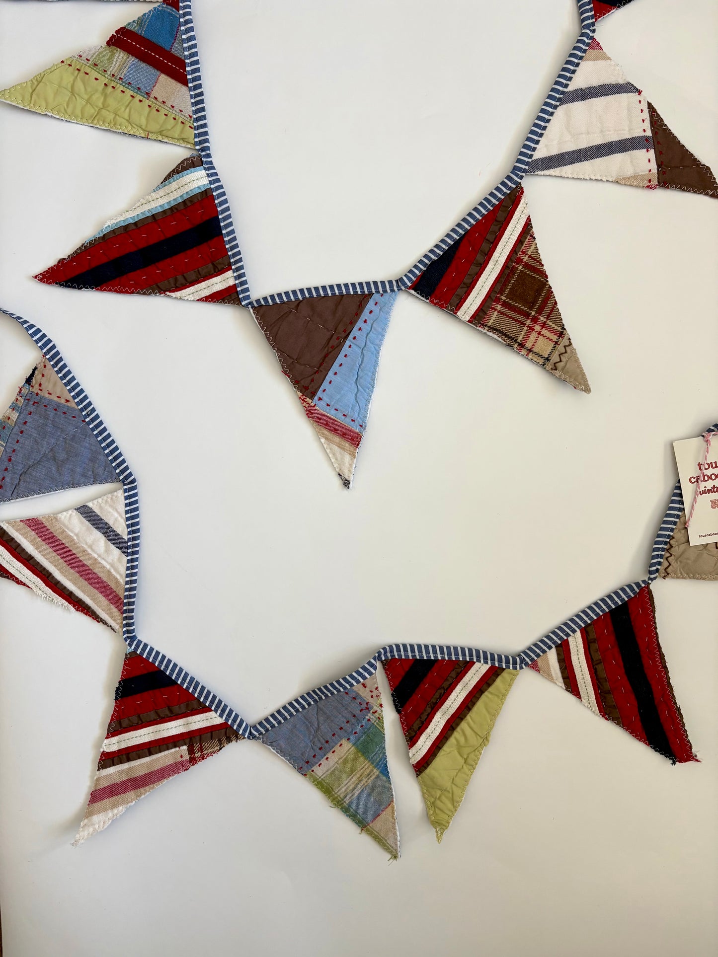 Handmade Quilt Pennants - Plaids & Stripes