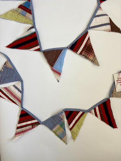 Handmade Quilt Pennants - Plaids & Stripes