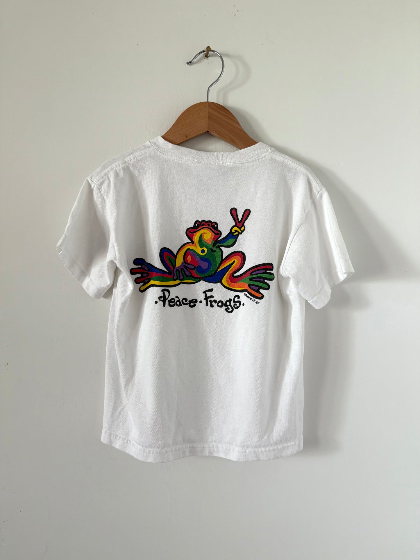 Vintage 90s Peace Frog T-Shirt Size 6