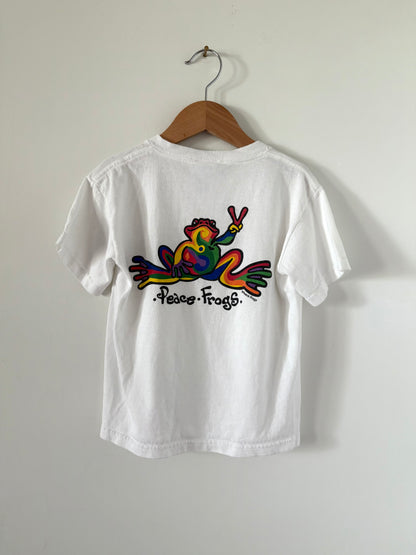 Vintage 90s Peace Frog T-Shirt Size 6
