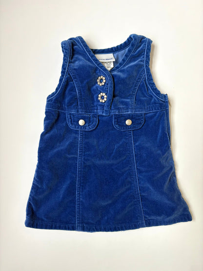 Vintage 90s Jet Set Velour Shift Dress Size 12 months
