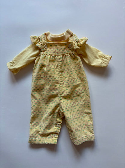 Vintage 80s Healthtex Tulip Overalls Set Size 3 months