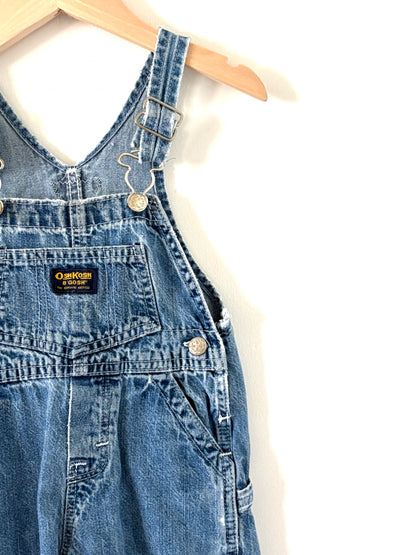 Vintage 90s OshKosh Classic Denim Overalls Size 12 months