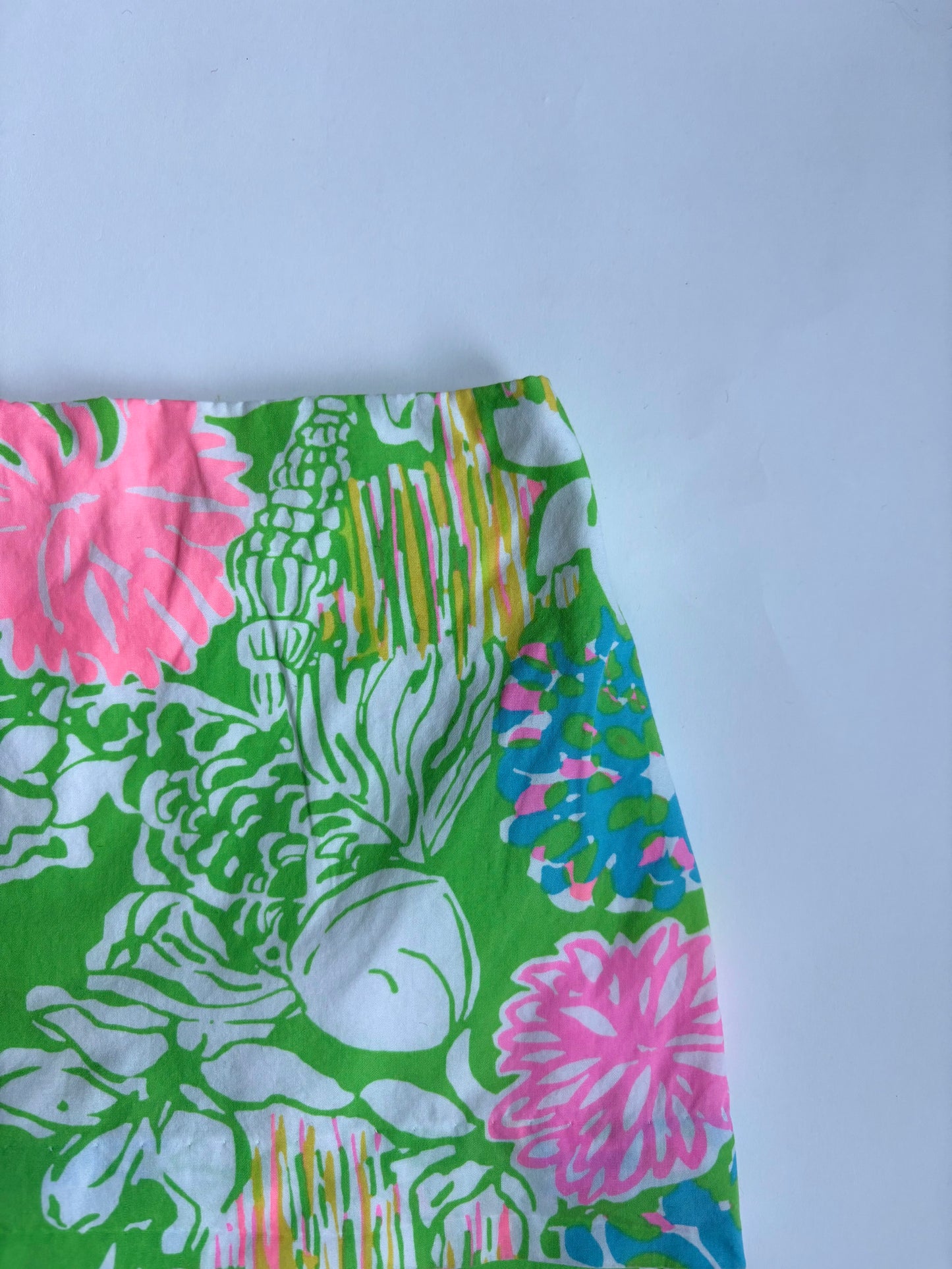 Vintage Y2K Lilly Pulitzer Hibiscus Stroll Skort Size 5