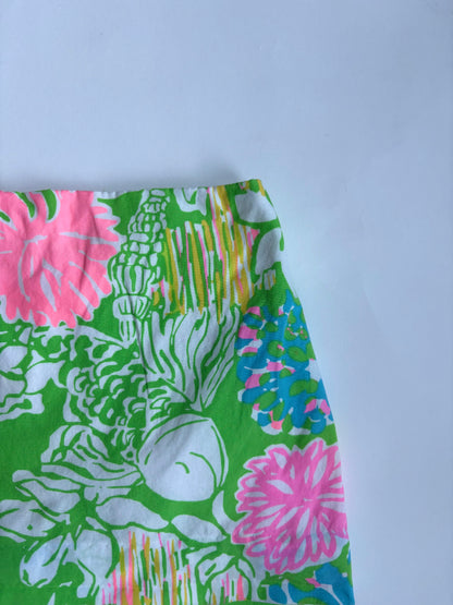 Vintage Y2K Lilly Pulitzer Hibiscus Stroll Skort Size 5
