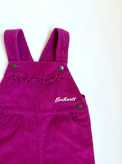 Carhartt Corduroy Ruffle Overalls Size 4T